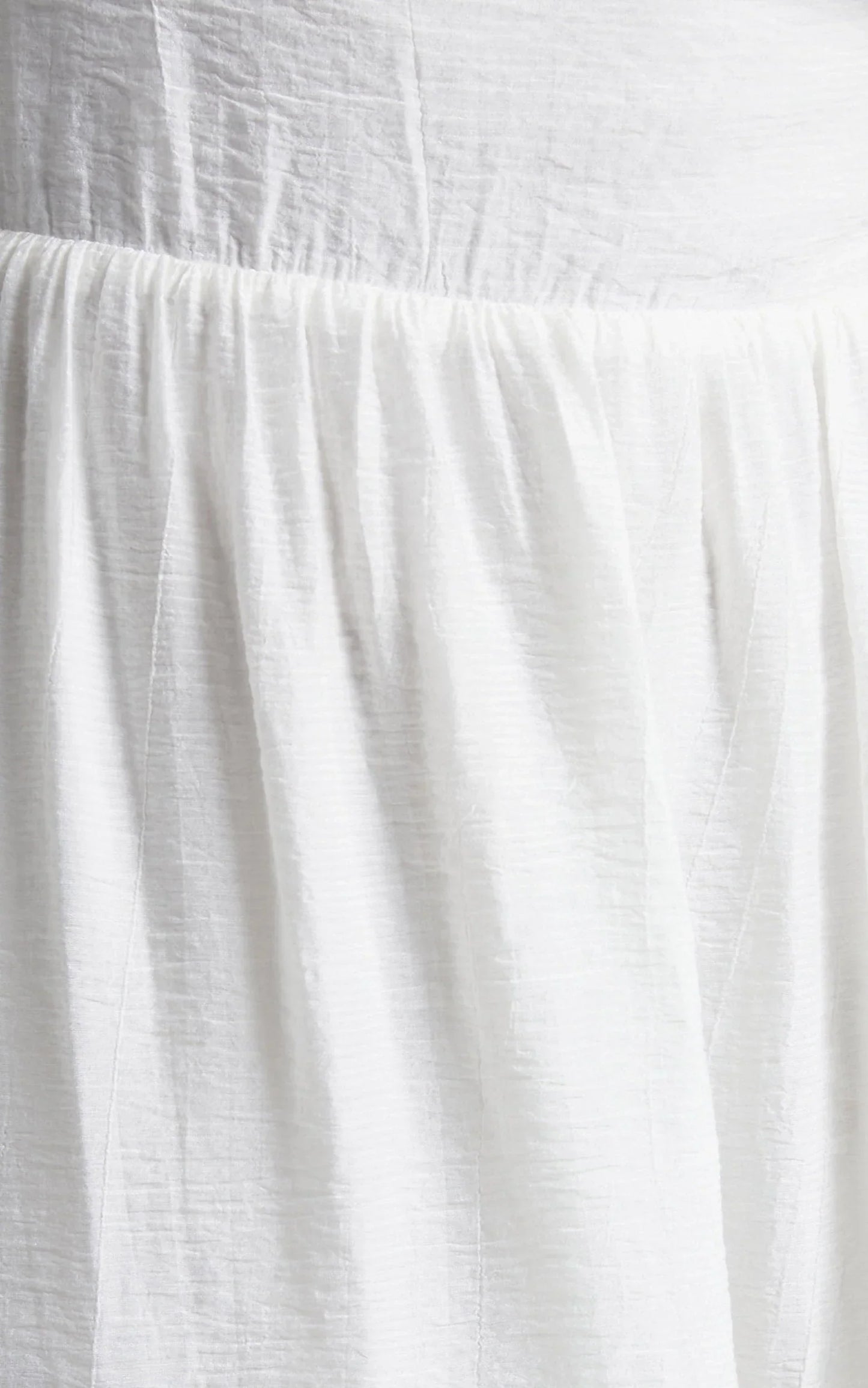 Anita Midi Dress - Puff Sleeve Tiered Dress in White