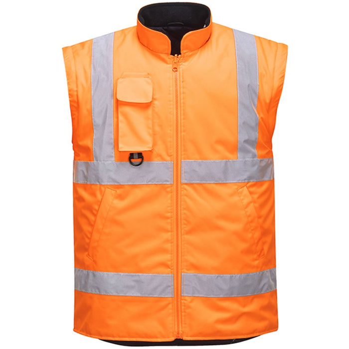 Portwest RT27 RIS Orange Padded Waterproof 7 in 1 Hi Vis Jacket