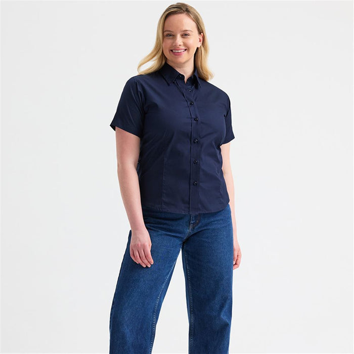 Uneek UC704 Ladies Pinpoint Oxford Short Sleeve Shirt 140g