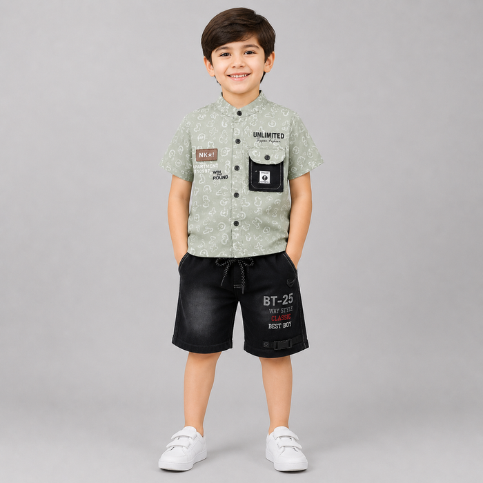 Unlimited Style Shirt Shorts Set