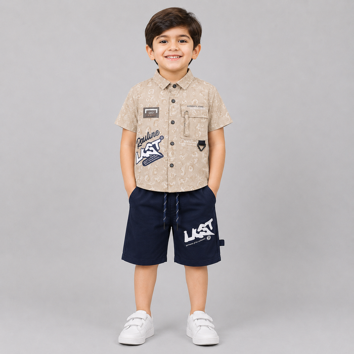 Urban Last Graphic Shirt Shorts Set