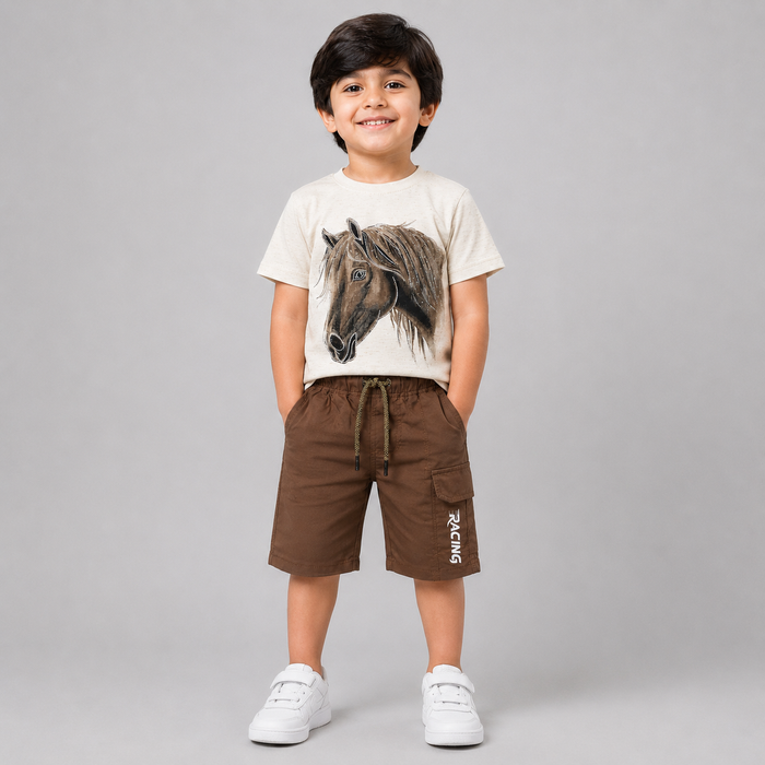 Wild Horse Graphic Casual Summer Set