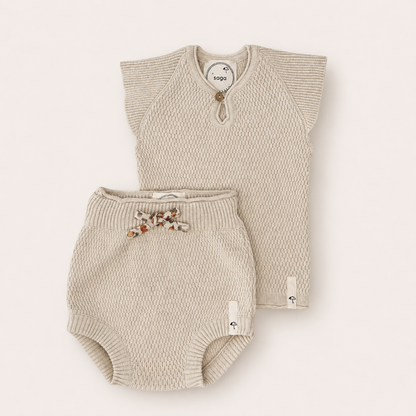 Soft Baby Bloomers and Knit Top – Minimalist Baby Clothing