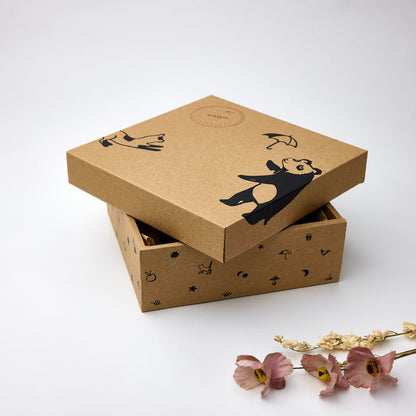 Premium corporate baby gift box with elegant gift wrapping
