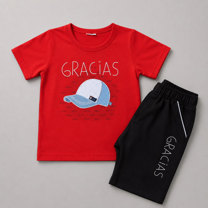 Cool Cap Graphic Boys Summer Set