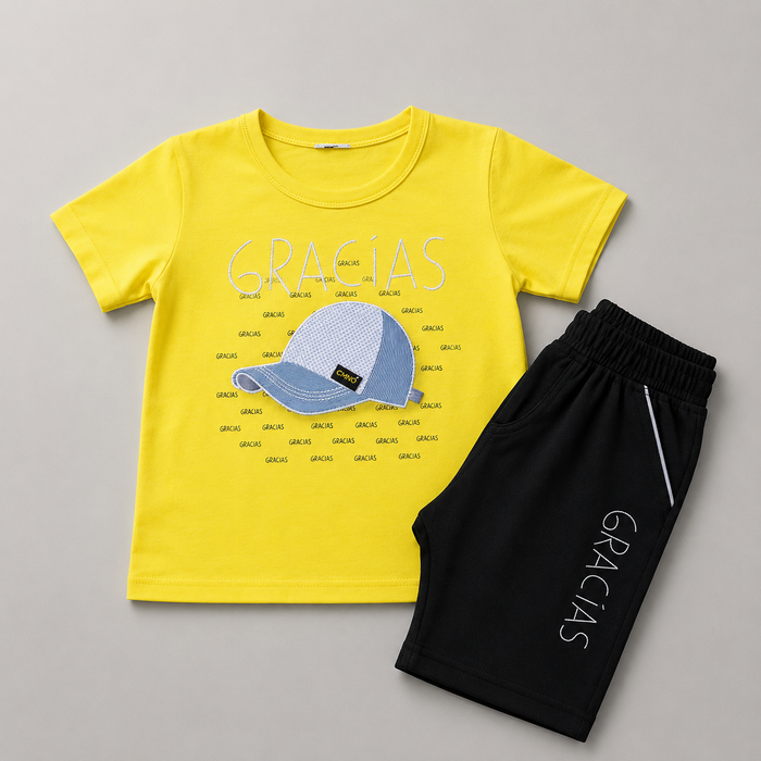 Cool Cap Graphic Boys Summer Set