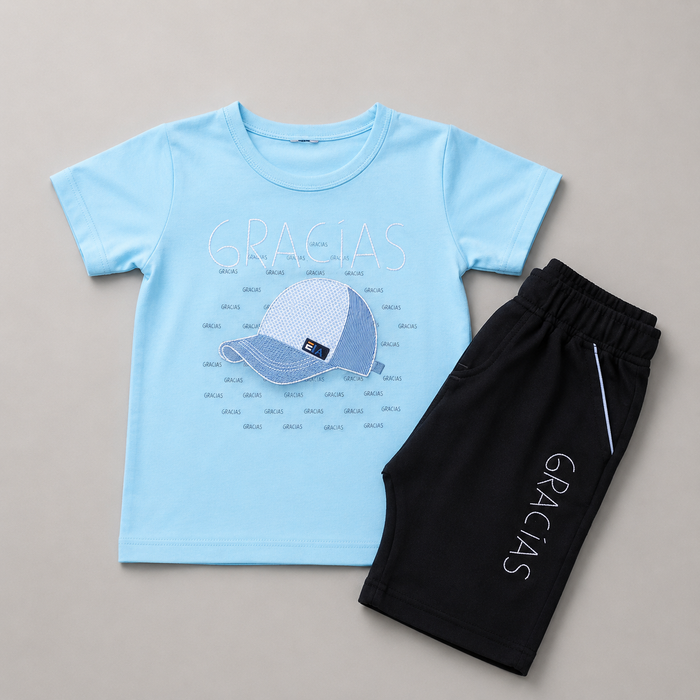 Cool Cap Graphic Boys Summer Set
