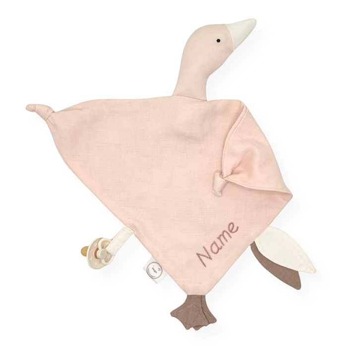 Cuddle Cloth - Bliki - Baby Blush - With Embroidered Name