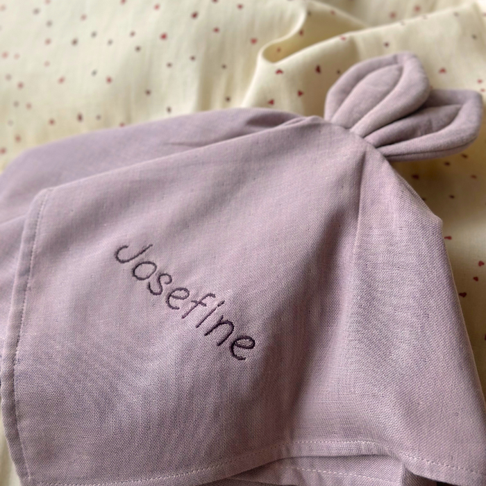 Cuddle Cloth - Snoppa - Mauve  With Embroidered Name