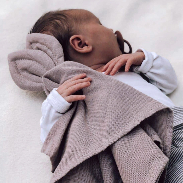 Cuddle Cloth - Snoppa - Mauve  With Embroidered Name