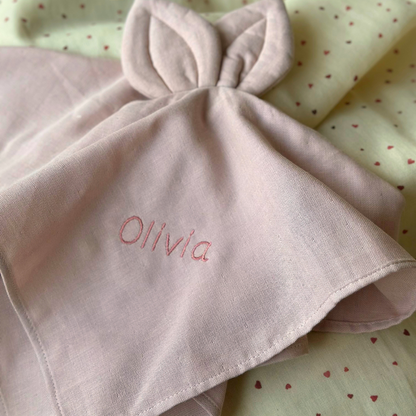 Cuddle Cloth - Snoppa - Misty Rose - With Embroidered Name