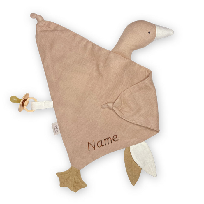 Cuddle Goose - Bliki - Clay - With Embroidered Name
