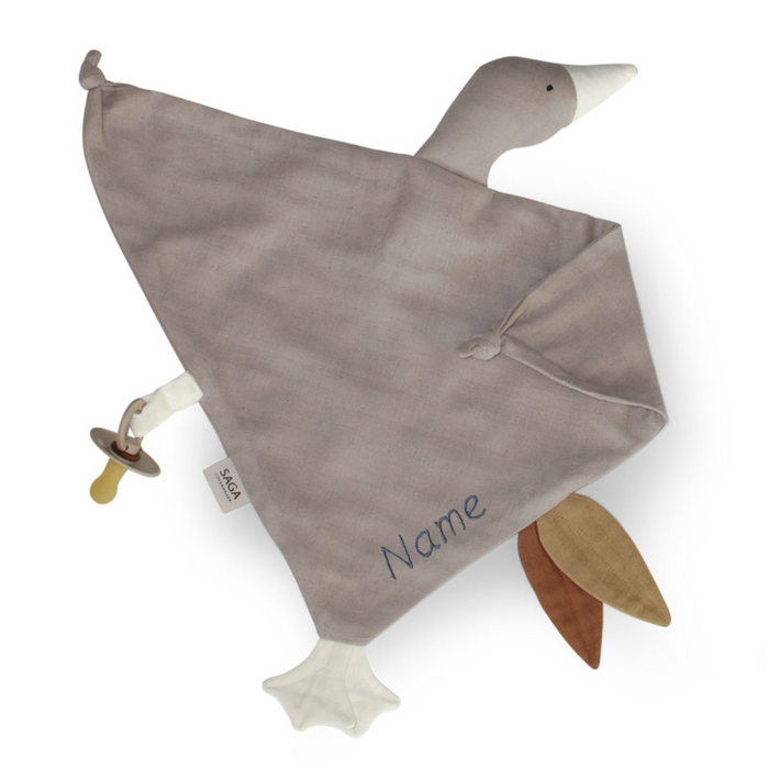 Cuddle Goose - Bliki - Dove - With Embroidered Name