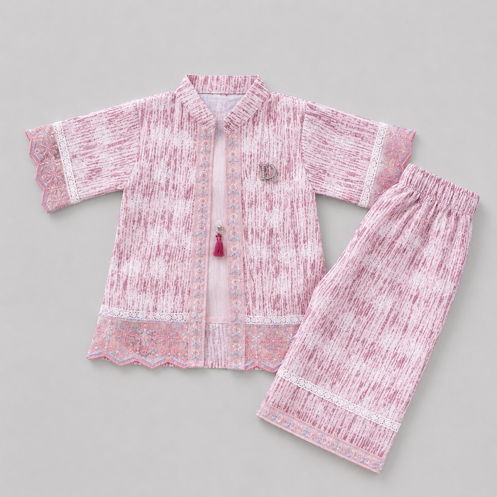 Elegant Embroidered Girls Eastern Set