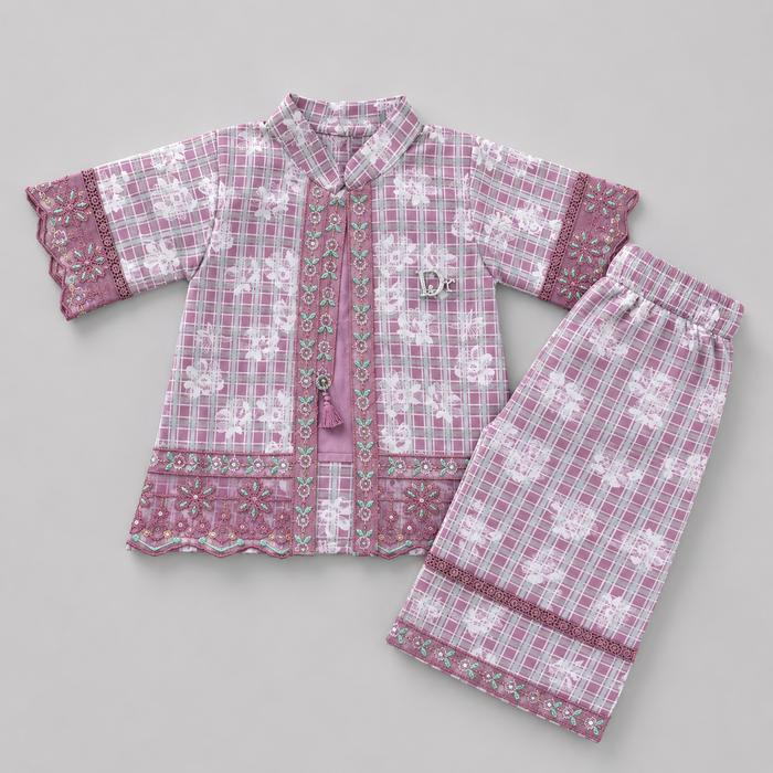 Elegant Embroidered Girls Eastern Set