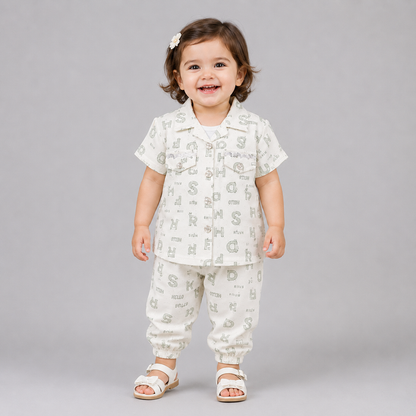 Elegant Girls Printed 3-Piece Summer Set