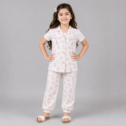 Elegant Girls Printed 3-Piece Summer Set