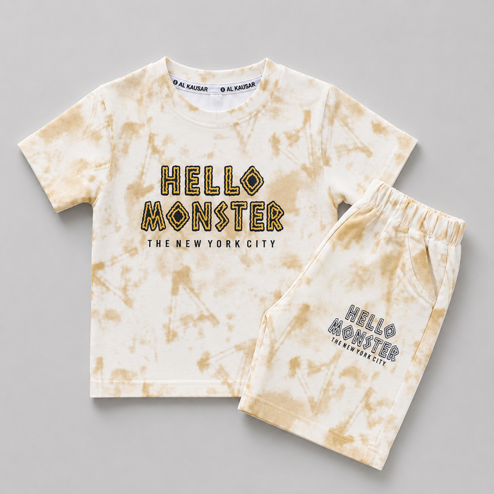 Hello Monster Tie Dye Kids Set