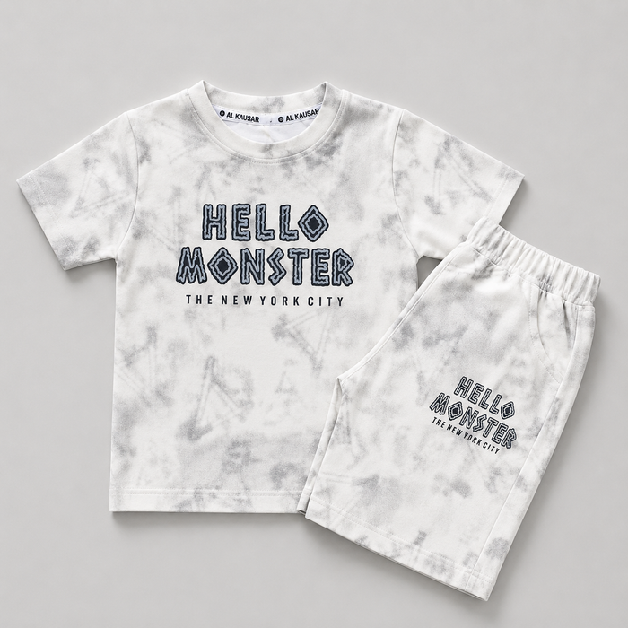 Hello Monster Tie Dye Kids Set