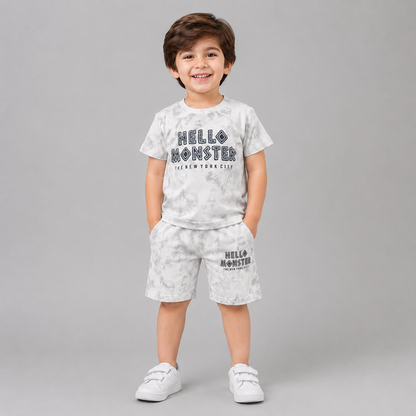 Hello Monster Tie Dye Kids Set