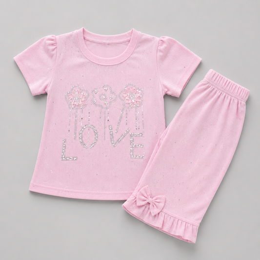 Lovely Blossom Capri Girls Set