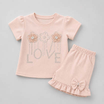 Lovely Blossom Capri Girls Set