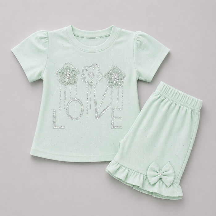 Lovely Blossom Capri Girls Set