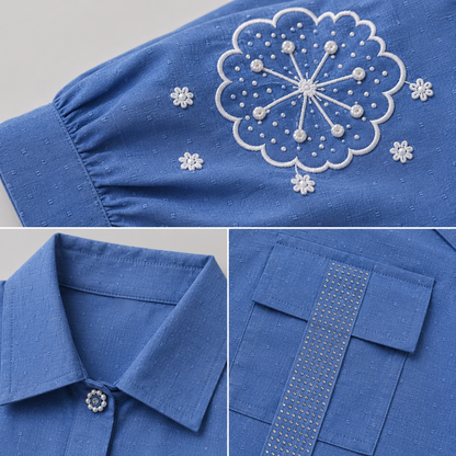 Luxury Embroidered Girls Co-Ord Set
