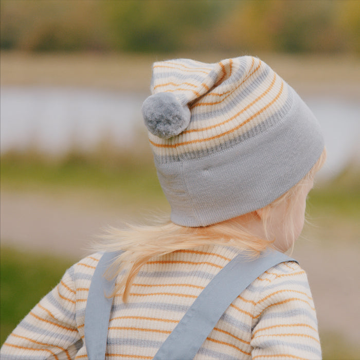 Merino Beanie - Evig - Mixed Blue