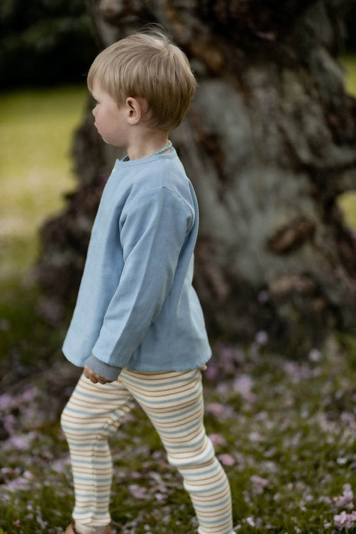 Merino Legging - Leon - Mixed Blue