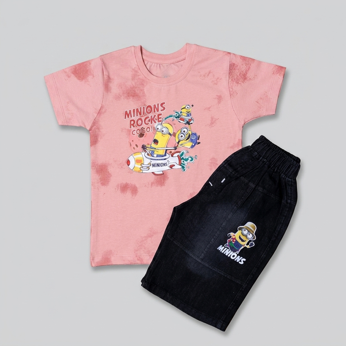 Minions Rocket Graphic Summer Outfit Set