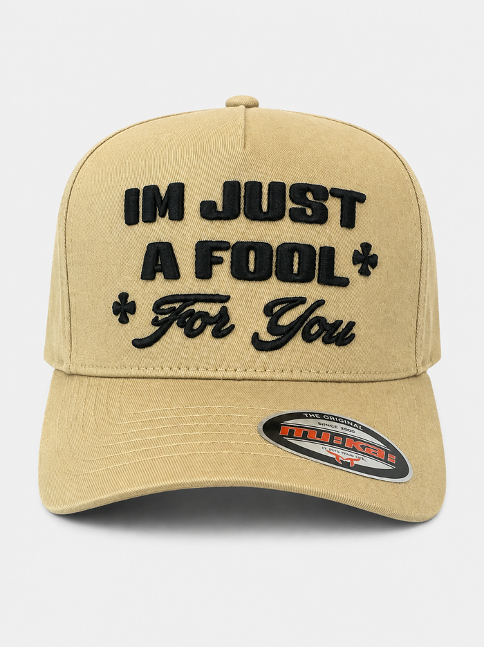 MUKA 'Fool For You' Snapback Hat in Khaki