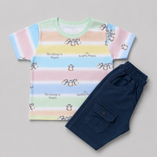 Naughty Penguin Boys Summer Set