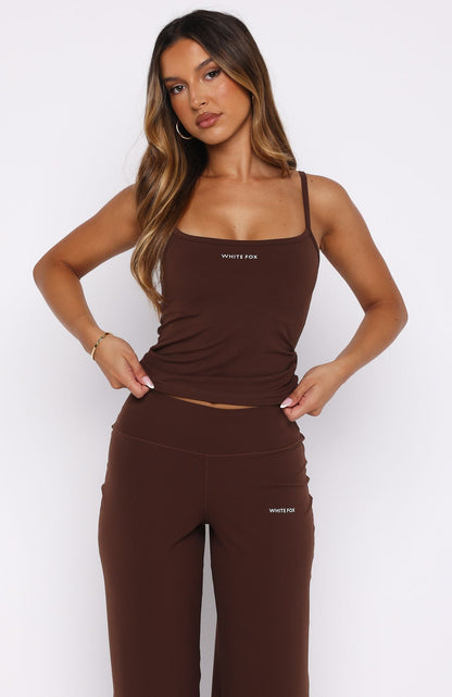 Core Strengths Tank Top Chocolate