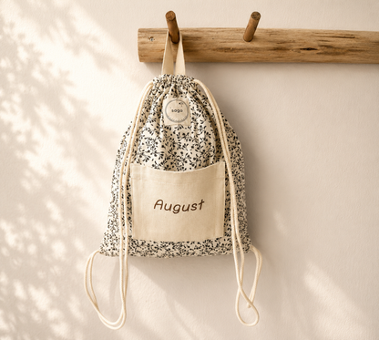 Personalized Gym Bag - Siv - 100% Organic Cotton