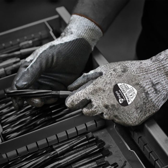 Polyco Matrix GH315 Cut E Cut Resistant Gloves with PU Palm - 13g