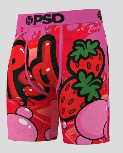 PSD Bubble Gum boxers, stylish men's underwear accessories with a fun bubble gum pattern, designed for comfort and style.