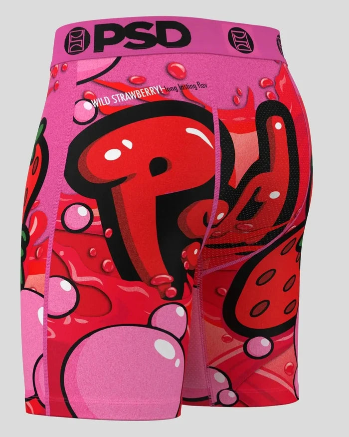 PSD Underwear Bubble Gum Boxers, colorful men's accessories with bubble gum pattern, casual and vibrant underwear design.