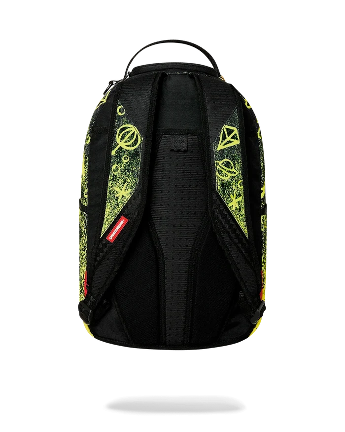 Sprayground Marvin the Martian Outta Here backpack with colorful cartoon design and adjustable straps, accessories for everyday use.