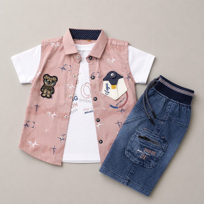 Trendy Boys 3-Piece Casual Denim Set