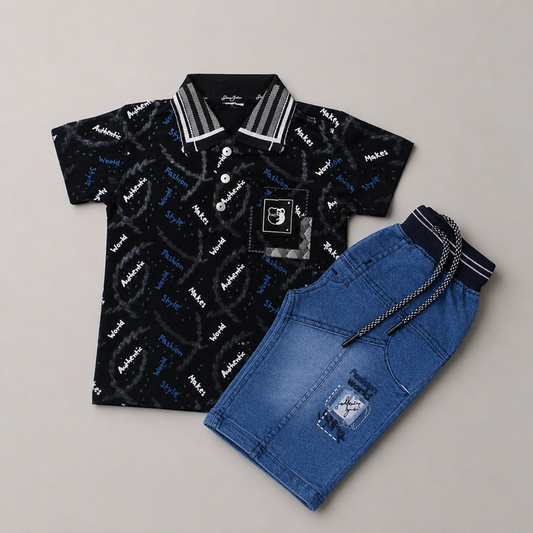 Trendy Boys Polo Summer Co-Ord Set