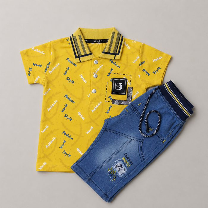 Trendy Boys Polo Summer Co-Ord Set