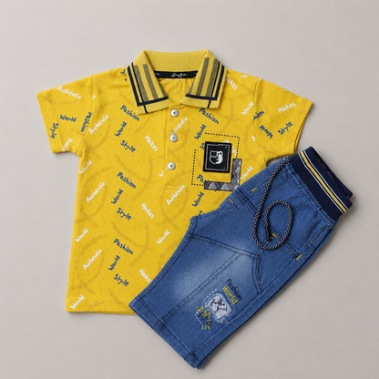 Trendy Boys Polo Summer Co-Ord Set