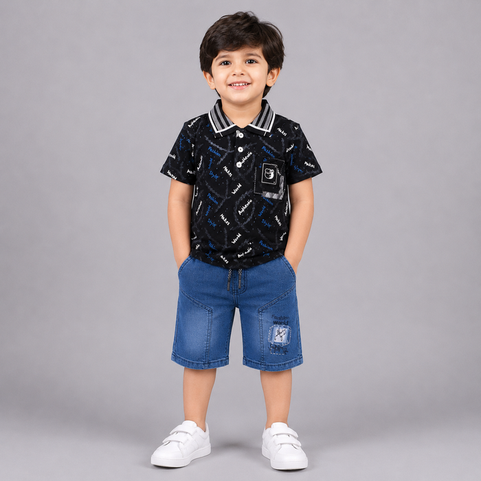 Trendy Boys Polo Summer Co-Ord Set