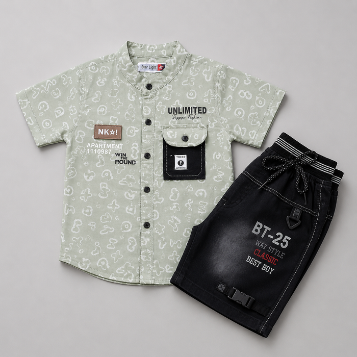 Unlimited Style Shirt Shorts Set